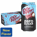 Dr Pepper Creamy Coconut Zero Sugar Soda - Tropical Cream Pour, 12 fl oz Cans, 12-Pack