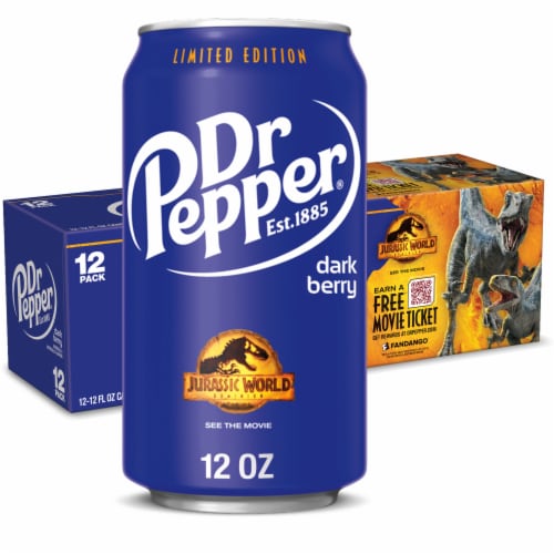 Dr Pepper Dark Berry Soda - Dark Berry Sip, 12 fl oz Cans, 12-Pack
