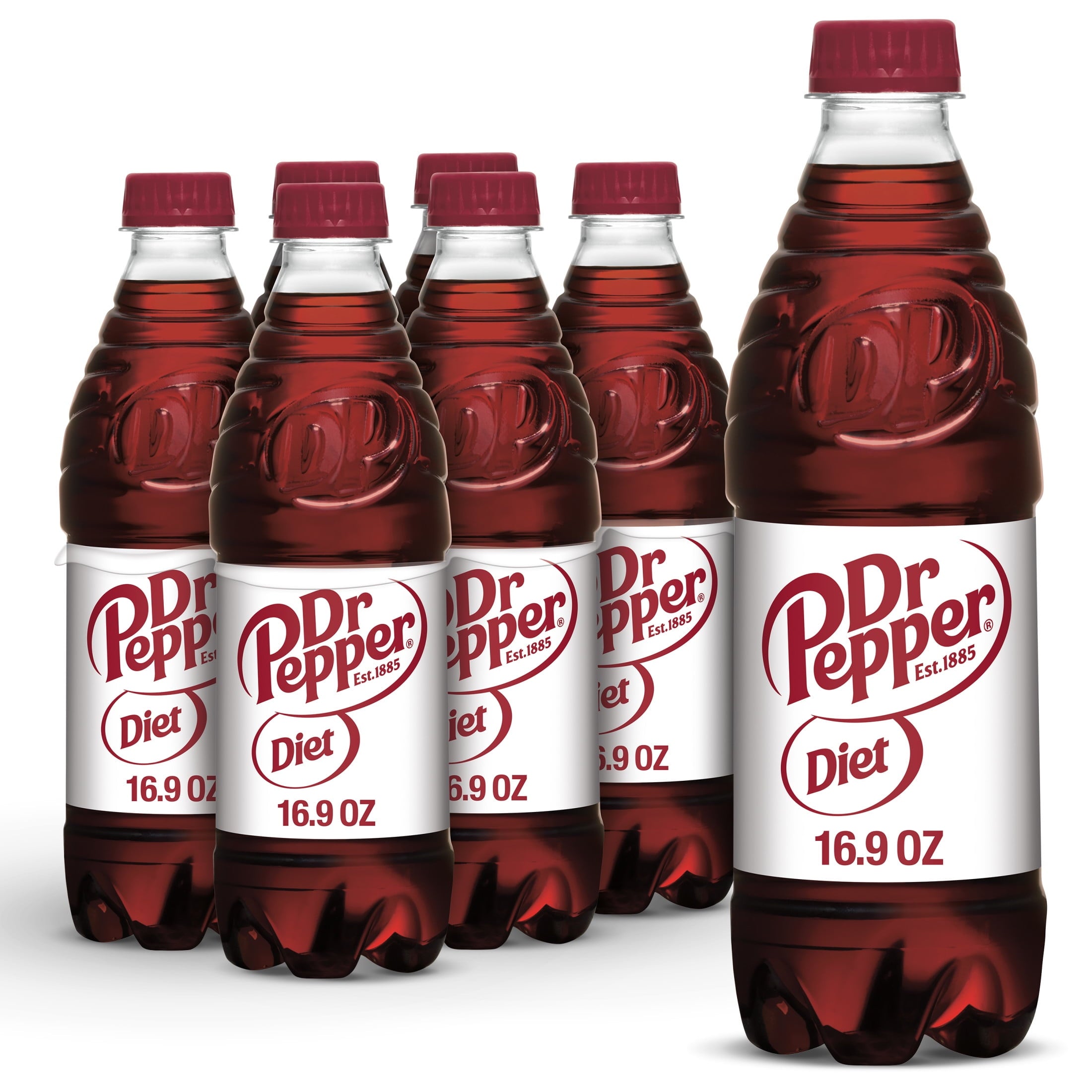 Diet Dr Pepper Soda - Bright Twist, 16.9 fl oz Bottles, 6-Pack