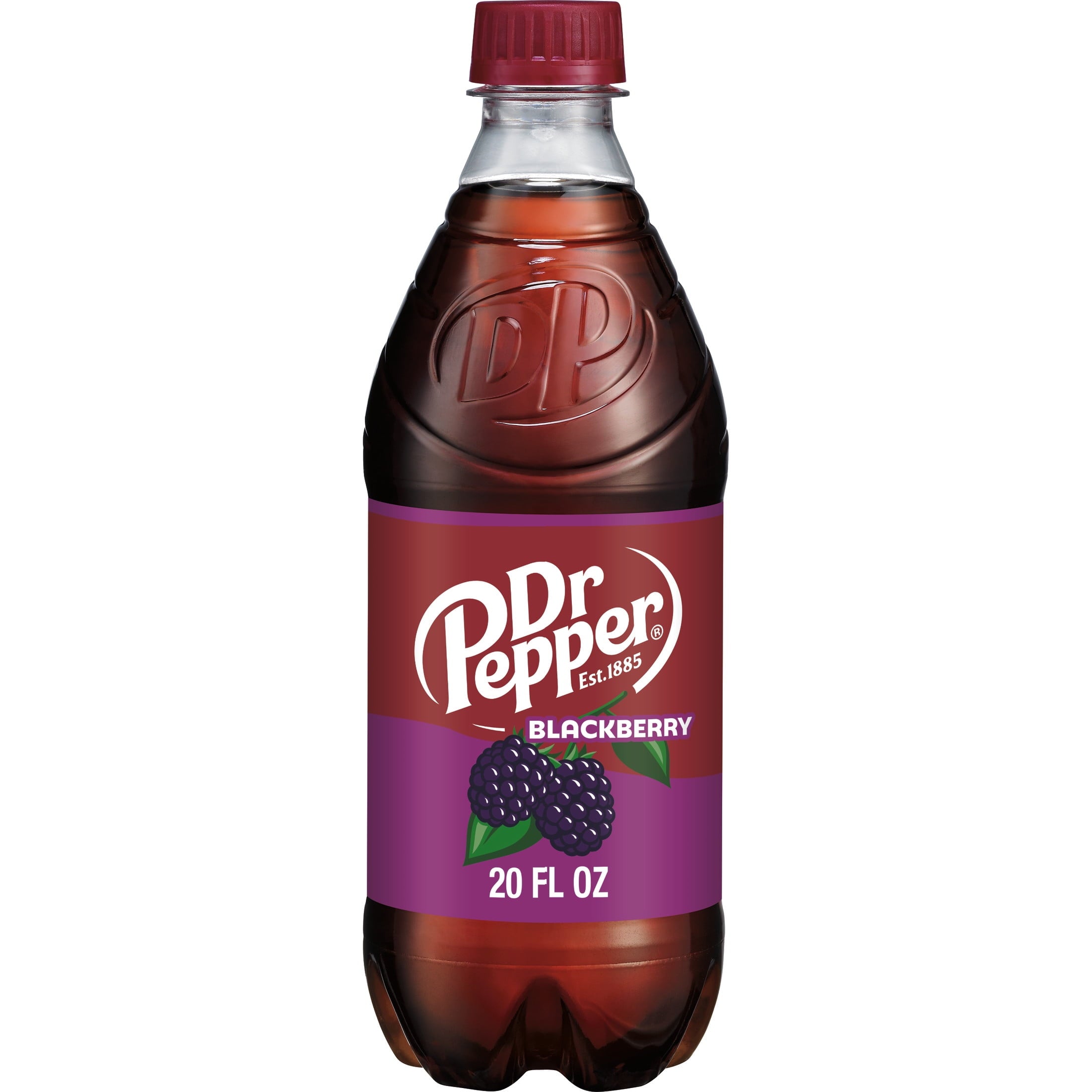 Dr Pepper Blackberry Soda - Bold Berry Sip, 20 fl oz Bottle