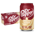 Dr Pepper & Cream Soda - Clean Sip, 12 fl oz Cans, 12-Pack