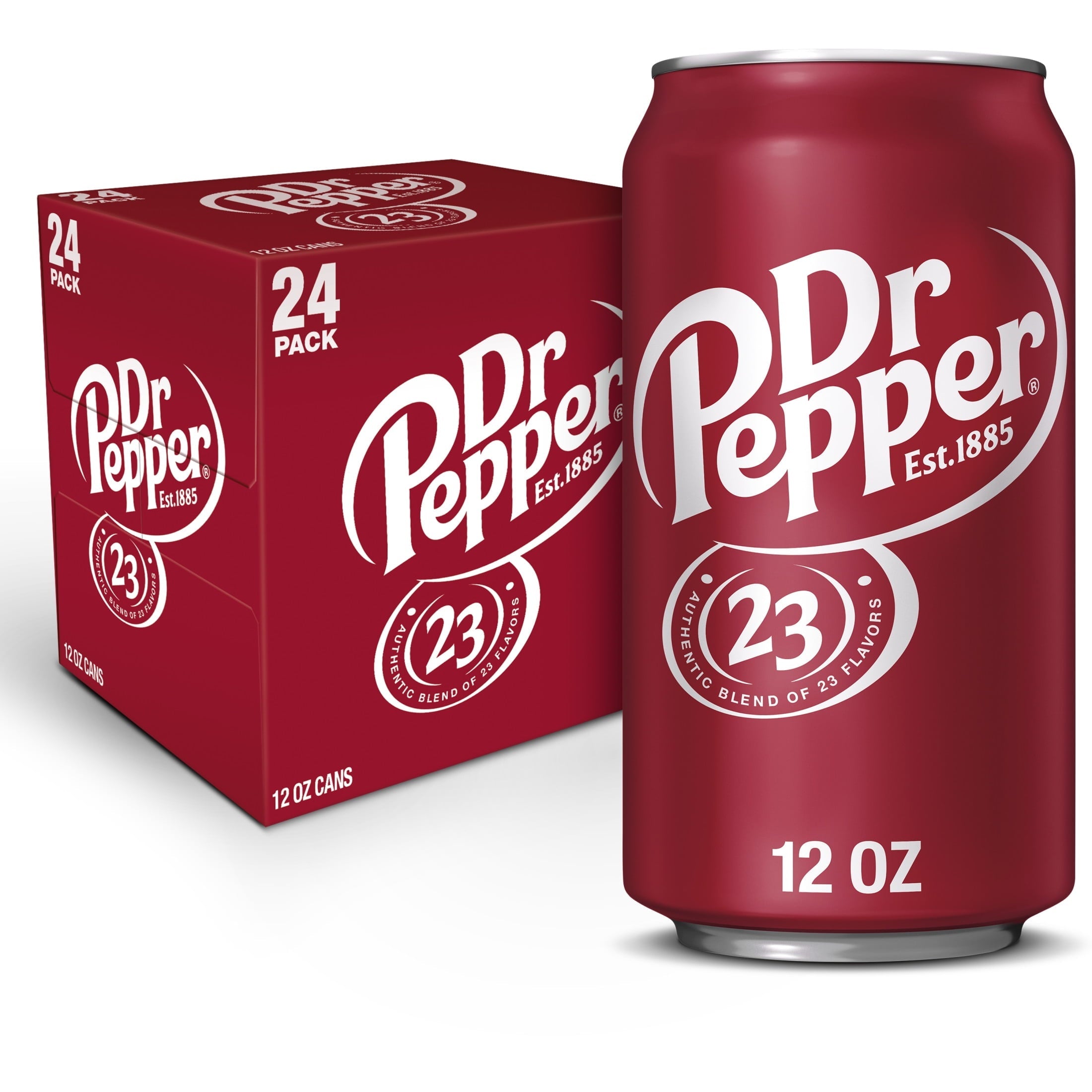 Dr Pepper Original Soda - Classic Original, 12 fl oz Cans, 24-Pack