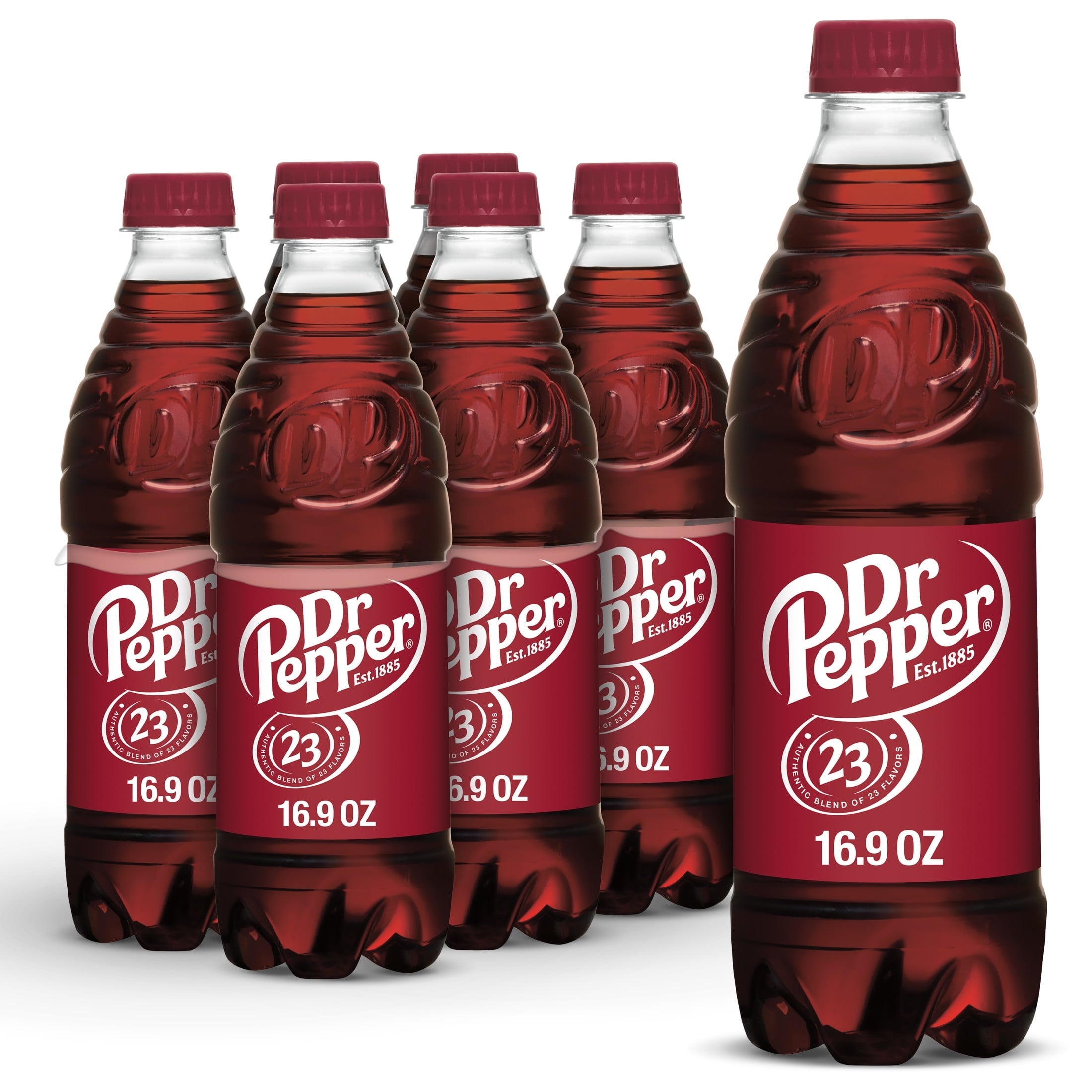 Dr Pepper Original Soda - Classic Original, 16.9 fl oz Bottles, 6-Pack