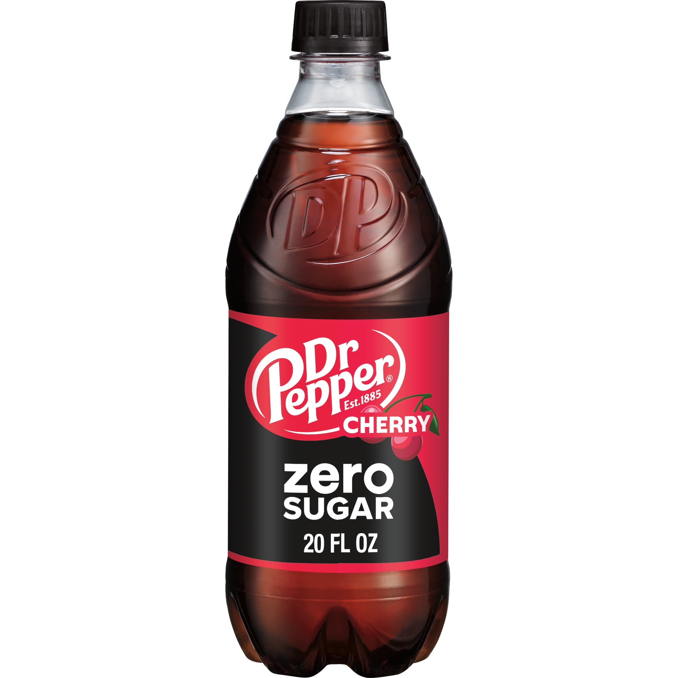 Dr Pepper Cherry Zero Sugar Soda - Cherry Splash, 20 fl oz Bottle